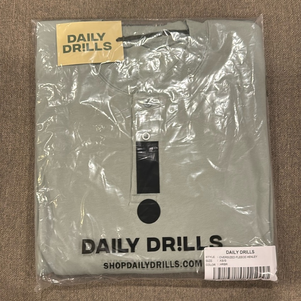 Daily Drills Fleece Henley XS/S